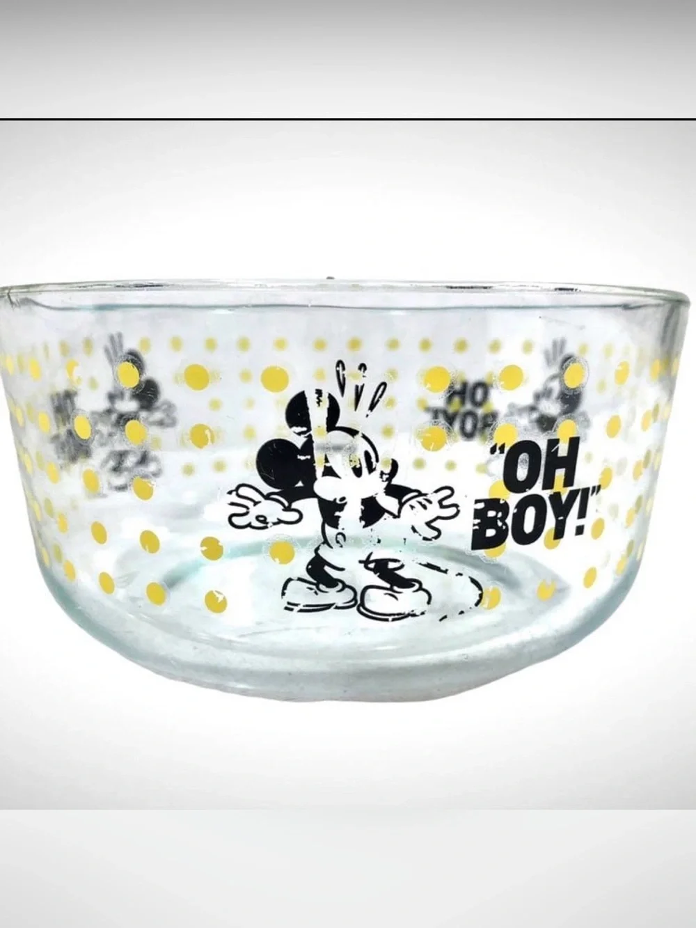 Pyrex x Disney Mickey Mouse Glass Bowls Set of 2!